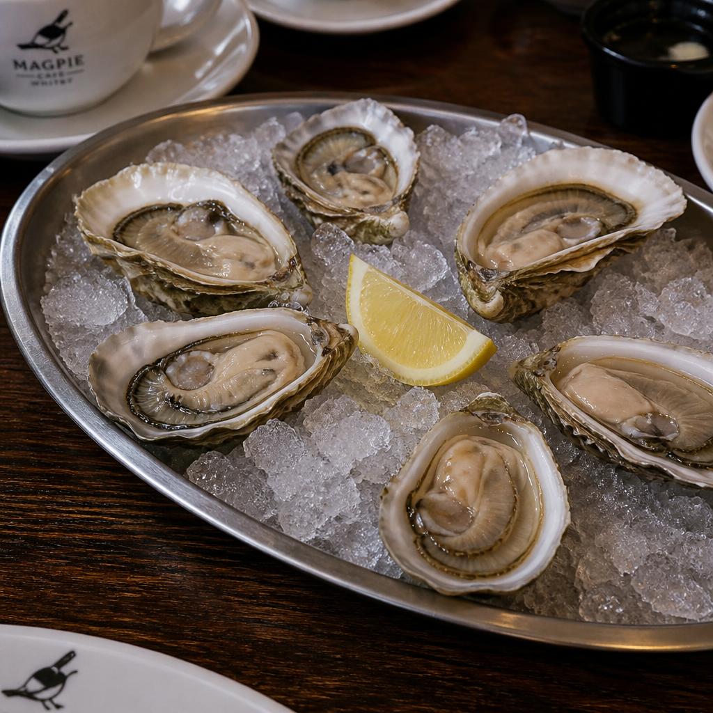 Oysters on ice